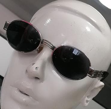 Accessories: Uniseks ovalne sunčane naočare – metalno-kućište sa retro dizajnom - — 4