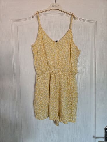 dzemper sa srcima: H&M, S (EU 36), Floral, color - Yellow — 1