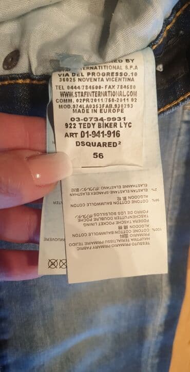jakne sa krznom beograd: DSQUARED2 muske farmerke, original moderne, dole uže, kraci model — 4