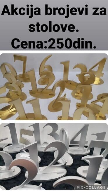 Sve za vikendicu i baštu: Akcija brojevi za stolove — 1