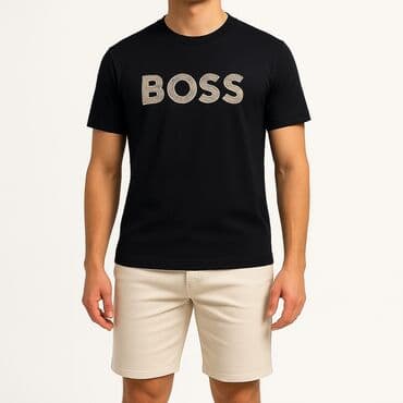 mizan spavacice: Short sleeves T-shirt, Boss, color - Multicolored, Cotton — 8
