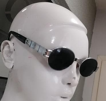 Accessories: Uniseks ovalne sunčane naočare – metalno-kućište sa retro dizajnom - — 2