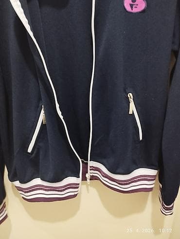 Gornji deo: Sportska jakna/trenerka na rajsferšlus, tamnoplava. ženska vl L - — 3