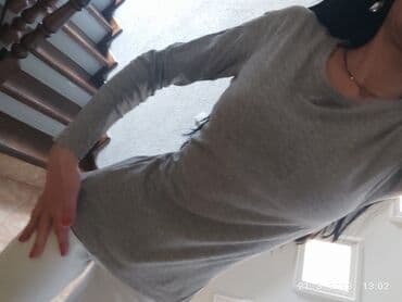 Majice dugačkih rukava: Basic bluza siva s — 3