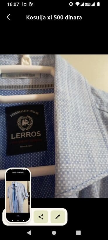 deverska kosulja: Muska kosulja velicina l — 2