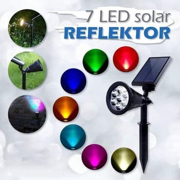 Cena 2990 RSD 7 LED SOLAR REFLEKTOR 7 različitih boja 7 različitih