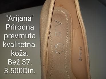 naocare na magnet: Ženske salonke “Arijana” – bež, veličina 37 - Materijal: prirodna — 8