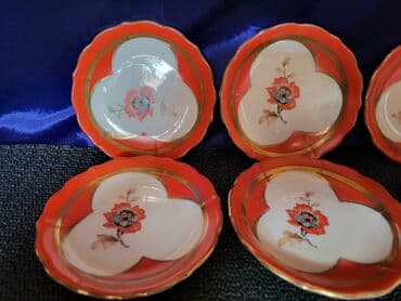 porcelanske solje za caj: Postolja za case 1931 do 1950g Bareuther Bavarija. Porcelanska — 4