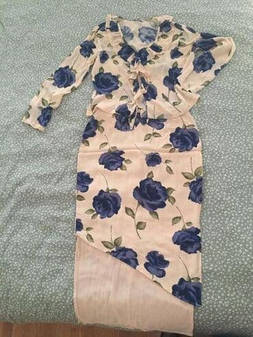 mokasine 40: L (EU 40), Floral, color - Beige — 1