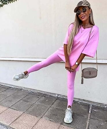 Overalls: Komplet oversajz majica siroka duza i helanke visokog struka sa — 2