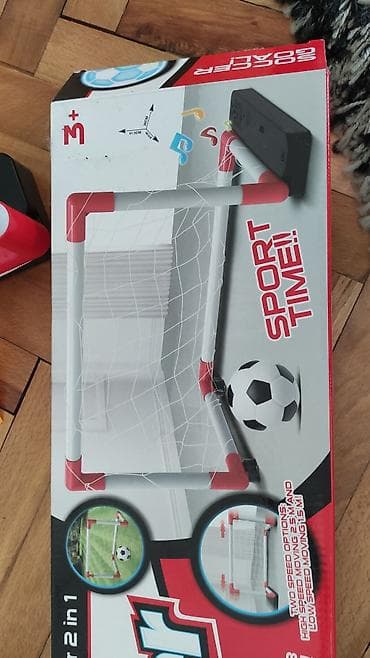 masa i medo igracke: Go za dete fudbalski set, go, i loptica, mrdaju se levo desno dete — 1