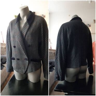 dzemper sa srcima: Giulia, 3XL (EU 46), Karirani — 2
