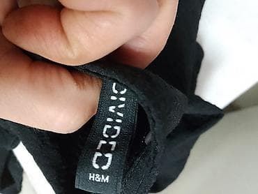 haljine only: Crna mini haljina sa puf rukavima i vezivanjem napred. - Kroj: kratka — 5
