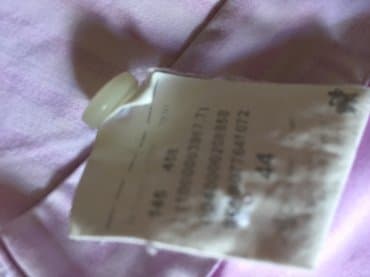 bela lepeza: Muška košulja br. 44, bela sa diskretnim nežno roze prugicama, dug — 4