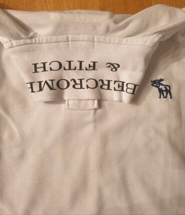 zimske jakne c a: ABERCROMBIE FITCH New York, bela polo majica sa kragnicom, muscle — 2