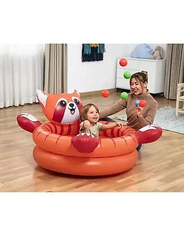 kisi misi cena: Naduvivi bazen/igraonica sa lopticama – crvena panda motiv - Vesela — 4