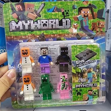 Building Blocks: Set figurica od 6 kom Majnkraft set Novo. Cena: 1850 din — 1
