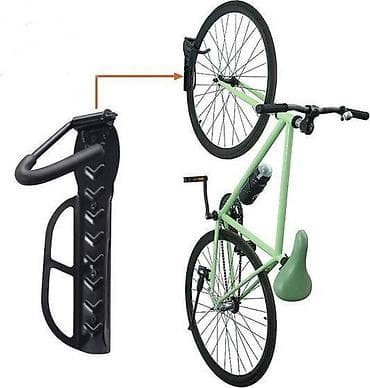 bmx za decu: Zidni nosač za bicikl – vertikalno kačenje točkom - Praktičan držač — 1