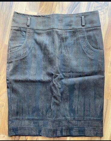 Skirts: L, Mini, color - Brown — 1