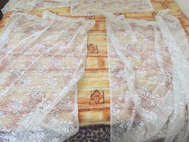 draperi za deciju sobu: Tanke i mrežaste zavese, bоја - Bela — 4