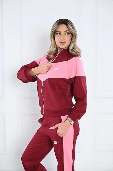 zenski kacketi: Ženski trenerka komplet – Nike - Dvodijelni set: gornji deo sa — 4