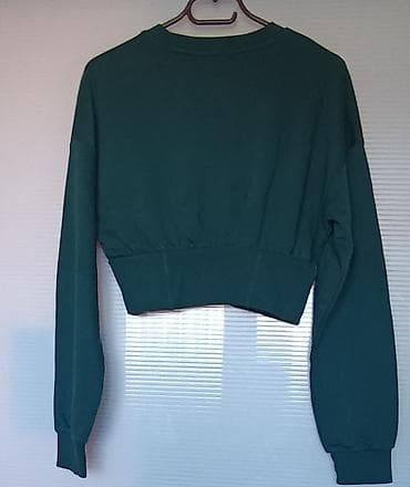 Dukserice: Bershka ženski cropped duks - Model: kratki (cropped) duks sa — 2