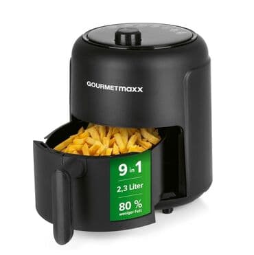 Kitchen Appliances: Friteza na vruć vazduh marke Gourmetmaxx, crne boje, sa digitalnim — 4