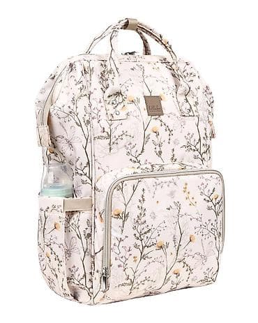 deciji satovi igracke: KikkaBoo Torba za mame Siena Luxe Secret Garden – beige Elegantna i — 4