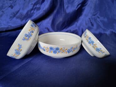 Kuhinjski setovi: Cinije nove Cero porcelan po velicinama iz 70ih. Komada 3 u — 1