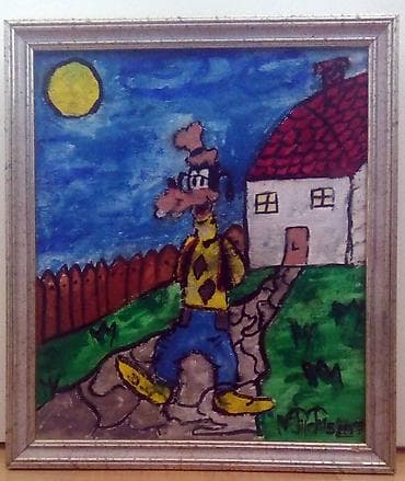 slike za bebe devojcice: Ulje na platnu - 26x30 Umetnička slika urađena u tehnici ulje na — 2