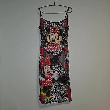 Haljina na bretele sa Minnie Mouse printom vel.L jednom nošena bez