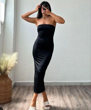 mango haljine crna gora: 2XL (EU 44), color - Black, Cocktail, With the straps — 11