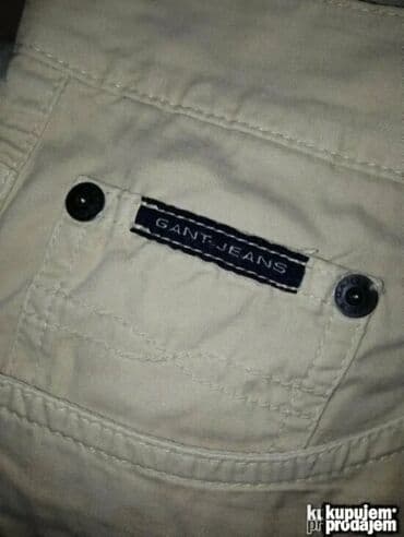 Workwear: Original GANT pantalone 33-34 100%cotton Odlicne Polustruk 46cm — 2