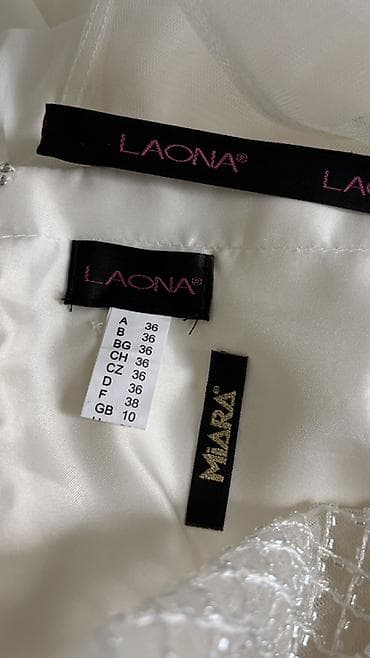 Duga elegantna haljina u boji slonovače. - Gornji deo: korpica sa — 6