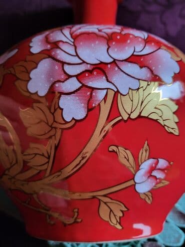 male ikebane za stolove cena: Vaza nova iz 40,50ih. jing dezen kineski porcelan zar crvene — 11