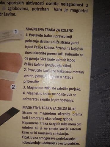 Bandažeri, steznici, korektori: Magnetna traka za koleno i 1 magnetna traka za zglob — 5