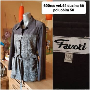 Beauty & Care: Ženska jakna/kaputić Favori, veličina 44. - Dužina: 66 cm - — 2
