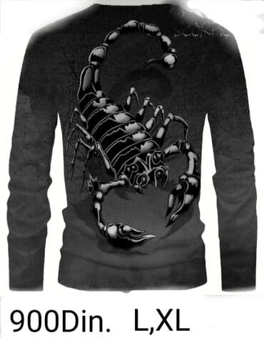 muške zimske jakne c a: Long sleeves T-shirt, L (EU 52), XL (EU 54), color - Grey, Polyester — 2