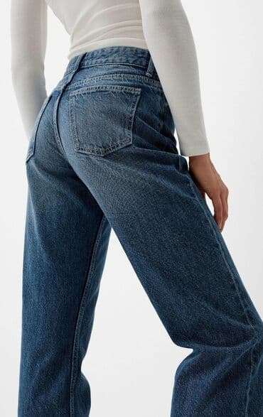 ugg new yorker: Bershka straight high waist farmerke
Vel 38 — 4
