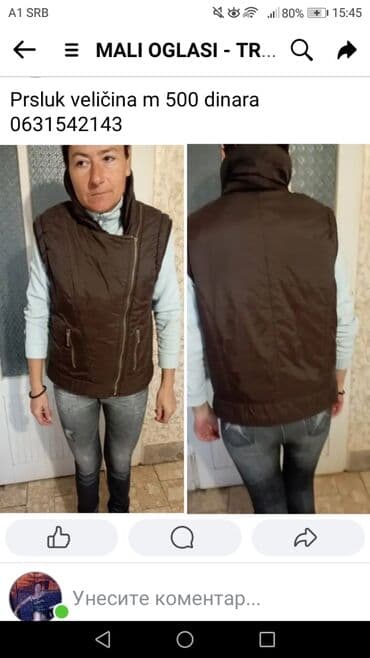 Women's Clothing: Prsluk veličina m l xl xxl — 10