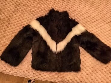 stradivarius sivi kaput: M (EU 38), With lining, Faux fur, color - Black — 6