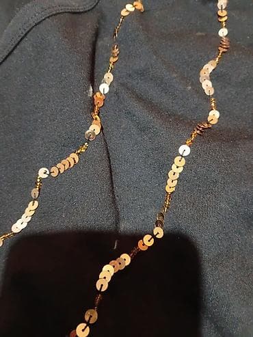 lil solid accessories: Crna majica s kratkim rukavima ukrašena šljokicama - Boja: crna - — 2