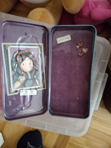 Home Decor: Metalna kutija/pernica sa ilustracijom devojčice (Gorjuss stil) - — 2