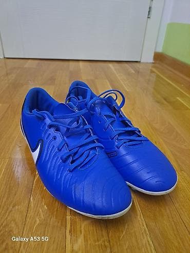 kozne kopacke: Nike kopačke za fudbal na travi - Model: Nike (plave sa belim Swoosh — 1