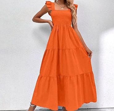 Ženska odeća: ✅Letnja maxi haljina sa volan naramenicama
✅Sve po 2000 din 🔥🔥 — 2