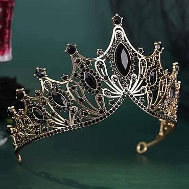 ranac novi sad: Luksuzna kruna/tiara – barokni dizajn sa kristalima - Elegantna — 1