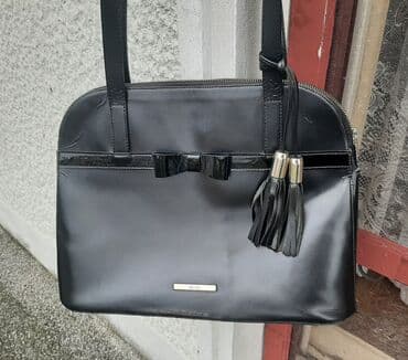 torbice crne: Shoulder bag, Mona, Material: Leather — 1