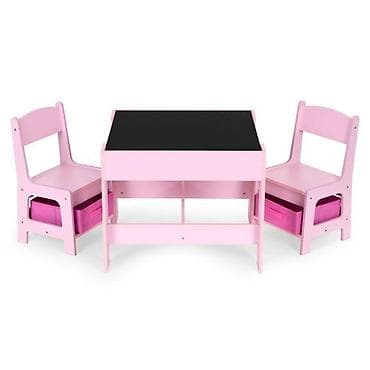 kupujem prodajem stolice: Dečiji set sto i 2 stolice sa tablom za pisanje Pink ECOTOYS Šifra — 6