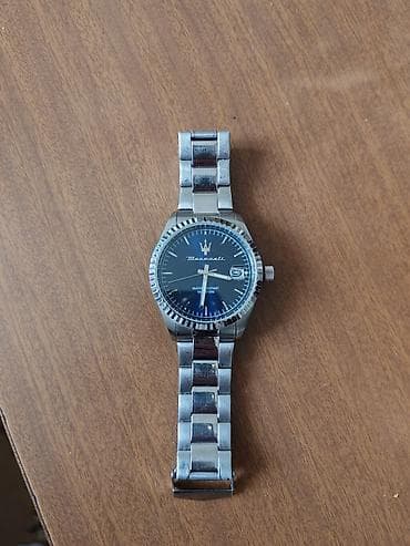 vrste satova: Maserati muški ručni sat – čelik, plavi brojčanik - Kućište i — 4