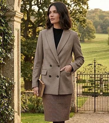 Elegantni ženski komplet za posao i svaki dan - Sako: klasičan